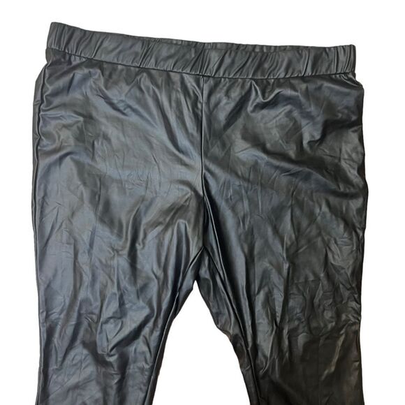 Ava & Viv Faux Leather Legging Sz 3X - Picture 2 of 6